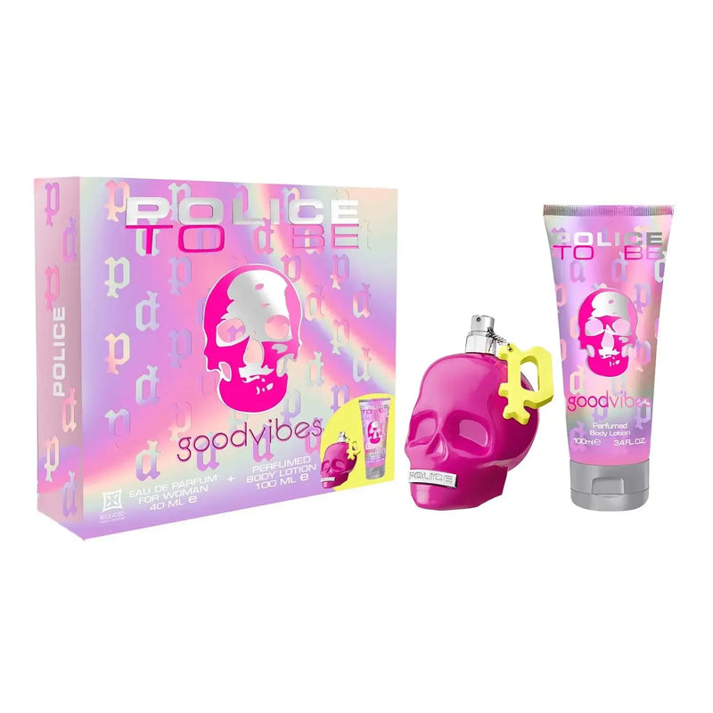 POLICE Police to Be Goodvibes Eau De Parfum For Woman 40ml Spray Locion Corporal Perfumada 100ml