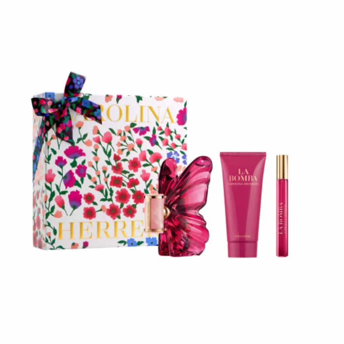 Carolina Herrera La Bomba Eau De Parfum Spray 80ml Set 3 Piezas