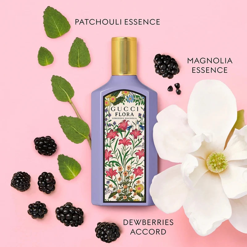 Gucci SET Flora Gorgeous Magnolia EDP Mujer 100 ml + 10 ml + Mini 5 ml