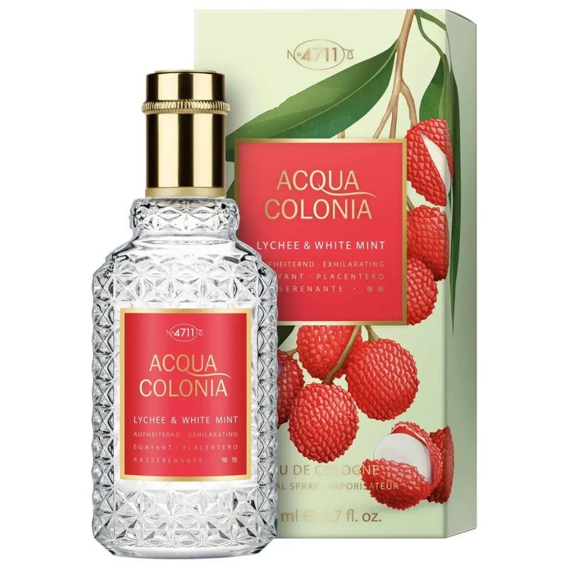 4711 Acqua Colonia Lychee & White Mint Eau De Cologne Unisex 50 ml